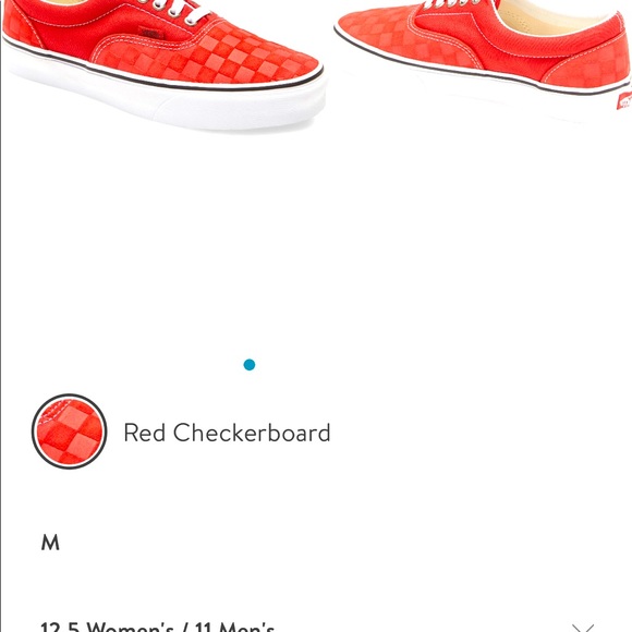 🏈🏈NWT 10 Men’s Or 11.5 Ladies Vans ERA RED - Picture 6 of 6